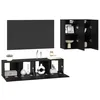 Image de vidaXL Ensemble meuble TV 4 pc Chêne noir Bois d'ingénierie