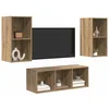 Image de vidaXL Ensemble meuble TV 3 pc Chêne artisanal Bois d'ingénierie