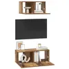 Image de vidaXL Tv-meubelset 2 st Oud Hout Bewerkt hout