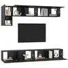 Image de vidaXL Ensemble meuble TV 5 pc Chêne noir Bois d'ingénierie