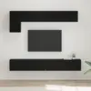 Image de vidaXL Ensemble meuble TV 5 pcs Chêne noir Bois d'ingénierie