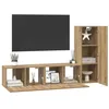Image de vidaXL Ensemble meuble TV 3 pc Chêne artisanal Bois d'ingénierie