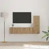 Image de vidaXL Ensemble meuble TV 3 pcs Chêne artisanal Bois d'ingénierie