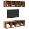 Image de vidaXL Ensemble meuble TV 3 pc Bois Ancien Bois d'ingénierie