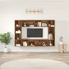 Image de vidaXL Ensemble meuble TV 4 pcs Marron 37 x 37 x 142,5 cm