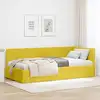 Image de vidaXL Cadre de lit d'angle Jaune 90 x 200 cm Velours