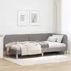 Image de vidaXL Cadre de lit d'angle Taupe 90 x 190 cm tissu