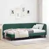 Image de vidaXL Cadre de lit d'angle Vert foncé 100 x 200 cm Velours