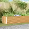 Image de vidaXL Jardinière surélevée 485 x 100 x 68 cm Acier galvanisé