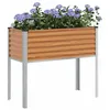 Image de vidaXL Cache-pot de jardin Marron Clair 100 x 45 x 90 cm