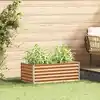 Image de vidaXL Jardinière surélevée 98 x 50 x 36 cm Acier galvanisé