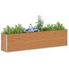 Image de vidaXL Jardinière surélevée Marron Clair 290 x 50 x 68 cm