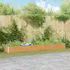 Image de vidaXL Jardinière surélevée 390 x 50 x 36 cm Acier galvanisé
