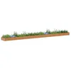 Image de vidaXL Jardinière surélevée Marron Clair 970 x 100 x 36 cm