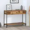 Image de vidaXL Table console Bois ancien 100 x 34.5 x 75 cm Bois d'ingénierie