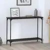 Image de vidaXL Table console Chêne noir 101 x 30.5 x 75 cm Bois d'ingénierie