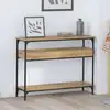 Image de vidaXL Table console chêne artisanal 100 x 29 x 75 cm