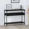 Image de vidaXL Table console Chêne noir 100 x 29 x 75 cm Bois d'ingénierie