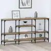 Image de vidaXL Table console chêne artisanal 160 x 29 x 80 cm