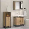 Image de vidaXL Ensemble de mobilier de salle de bain Chêne artisanal