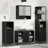 Image de vidaXL Ensemble de mobilier de salle de bain avec tiroir Chêne noir