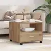 Image de vidaXL Table basse Chêne artisanal 55 x 55 x 45cm Bois d'ingénierie