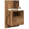 Image de vidaXL Cabinet de chevet 2 pc Bois ancien 50 x 32.5 x 80cm