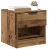 Image de vidaXL Armoire de lit 2 pc Bois ancien 40 x 39 x 40cm
