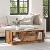 Image de vidaXL Table basse Bois Ancien 102 x 50 x 36cm Bois d'ingénierie