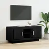 Image de vidaXL Meuble TV Chêne noir 102 x 35 x 45 cm Bois d'ingénierie
