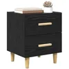 Image de vidaXL Armoire de lit 2 pc Chêne noir 40 x 35 x 47.5cm