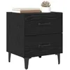 Image de vidaXL Armoire de lit 2 pc Chêne noir 40 x 35 x 47,5 cm