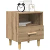 Image de vidaXL Cabinet de chevet 2 pc Chêne artisanal 40 x 35 x 47 cm