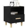 Image de vidaXL Cabinet de chevet 2 pc Chêne noir 40 x 35 x 47 cm