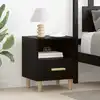 Image de vidaXL Cabinet de chevet avec tiroir 2 pcs Chêne noir 40 x 35 x 47 cm
