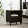 Image de vidaXL Cabinet de chevet 2 pcs Chêne noir 40 x 35 x 47.5 cm