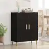 Image de vidaXL Buffet Chêne noir 69,5 x 34 x 90 cm Bois d'ingénierie