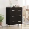 Image de vidaXL Buffet Chêne noir 69,5 x 34 x 90 cm Bois d'ingénierie