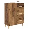Image de vidaXL Dressoir Oud hout 34 x 69,5 x 90 cm Bewerkt hout
