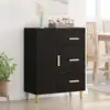 Image de vidaXL Buffet Chêne noir 34 x 69,5 x 90 cm Bois d'ingénierie