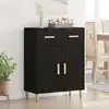 Image de vidaXL Buffet Chêne noir 34 x 69,5 x 89 cm Bois d'ingénierie