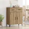 Image de vidaXL Buffet Chêne artisanal 69,5 x 34 x 90 cm Bois d'ingénierie