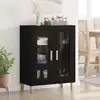 Image de vidaXL Buffet Chêne noir 69,5 x 34 x 90 cm Bois d'ingénierie