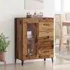 Image de vidaXL Buffet Bois Ancien 69,5 x 34 x 90 cm Bois d'ingénierie et fer