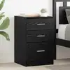 Image de vidaXL Cabinet de chevet Chêne noir 40 x 40 x 63 cm Bois d'ingénierie