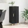 Image de vidaXL Buffet Chêne noir 34,5 x 34 x 90 cm Bois d'ingénierie
