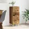 Image de vidaXL Buffet Bois ancien 34,5 x 34 x 90 cm Bois d'ingénierie