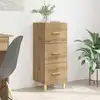 Image de vidaXL Buffet chêne artisanal 34,5 x 34 x 90 cm Bois d'ingénierie