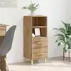 Image de vidaXL Buffet chêne artisanal 34 x 34,5 x 90 cm Bois d'ingénierie