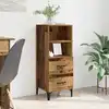 Image de vidaXL Buffet Bois ancien 34 x 34,5 x 90 cm Bois d'ingénierie